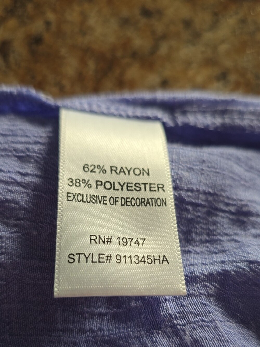 Counterparts Lavender Tassel Tie Peasant Top Size Medium - Picture 4 of 7